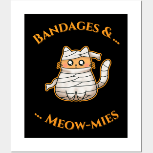 Bandages & Meow-mies Posters and Art